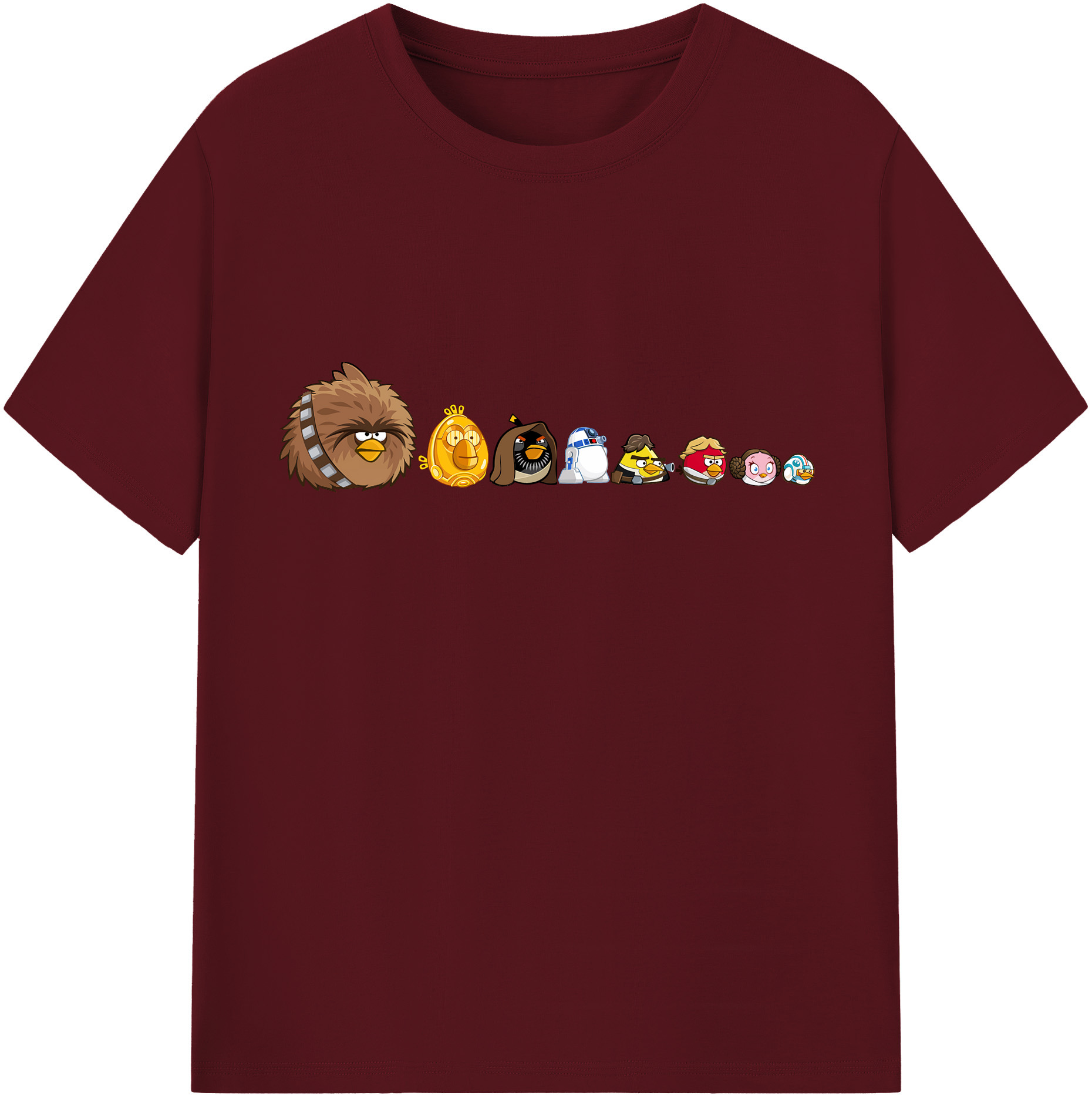 （画像用） Angry Birds アングリーバード 綿100％半袖Tシャツ（フロントプリント）